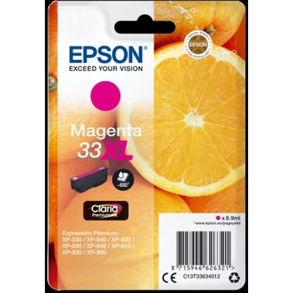 Actual product image Epson 33XL Claria Premium (M)