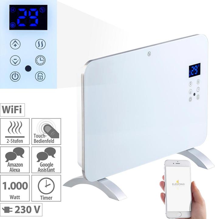 Produktbild Sichler Konvektor-Heizung mit App, für Amazon Alexa & Google Assistant (1000 W)