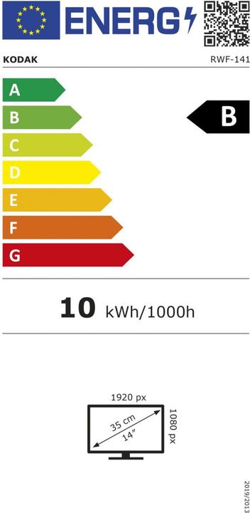 Energie-Label Kodak RWF-141 (14.10", 1920 x 1080 Pixel)