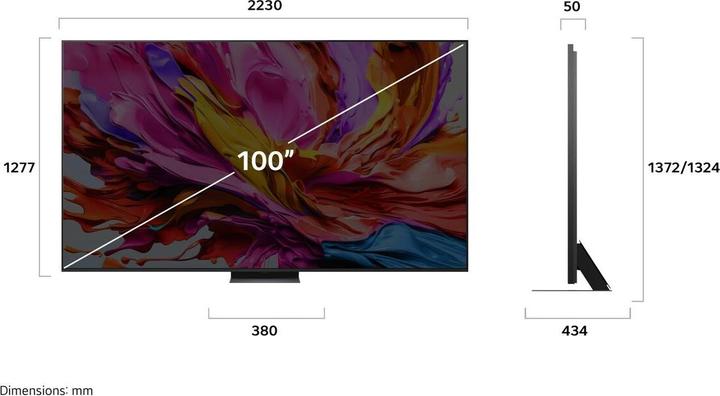 Produktbild LG 100QNED86A6 (100", Mini-LED, QNED, 4K, 2025)