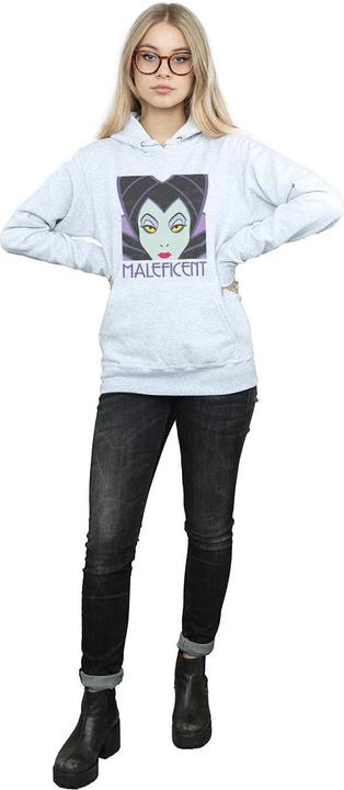 Immagine prodotto Disney Maleficent Cropped Head Felpa con Cappuccio Donna (XL)