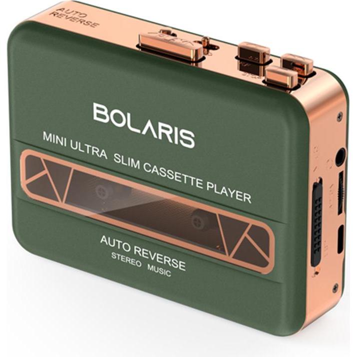 Thumbnail - Bolaris Baladeur Cassettes Auto-reverse Modell Kobe, MP3 Player + Portable Audiogeräte, Grün