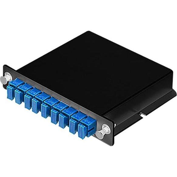 BlueLAN Splitter PLC BlueOptics 1x8 Cassetta plug-in LC-APC LC-APC, Ricetrasmettitore