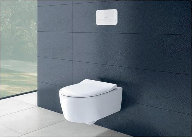 Produktbild Villeroy & Boch V&B Combi-Pack AVENTO m WWC ti. DF u WC-Sitz SlimSeat we C+