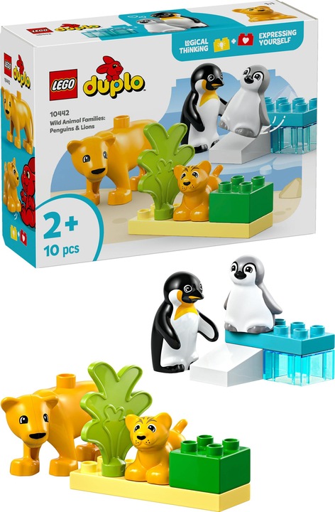 Image du produit LEGO Wildtier-Familien: Pinguine und Löwen (10442)