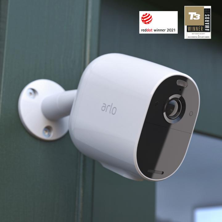 Image du produit Arlo Essential Spotlight, pack de 3 caméras, blanc (1920 x 1080 Pixels)