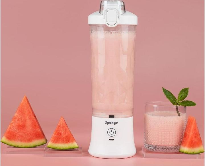 Image du produit Sponge Shaker 600ml USB-C charging blanc