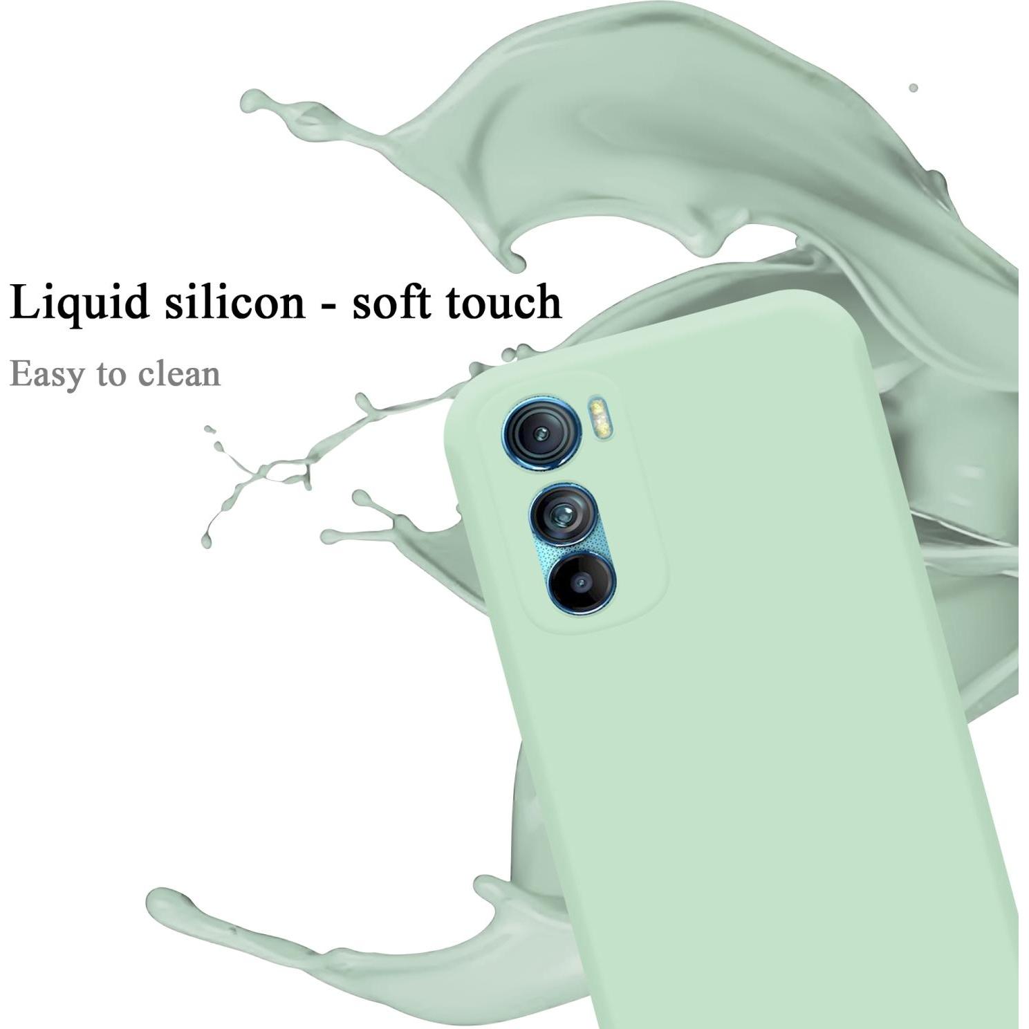 Thumbnail - Cadorabo TPU Liquid Silicone Case Hülle für Motorola EDGE 30 (Motorola Edge 30), Smartphone Hülle, Grün