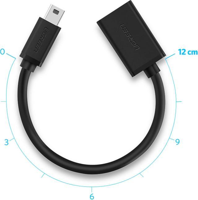 Actual product image Ugreen OTG mini USB adapter US249 (black) (0.10 m, USB 2.0)