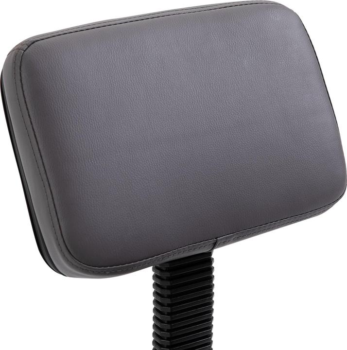 Actual product image Homcom Salonhocker Kunstleder, Schaumstoff Grau (43 - 55 cm)