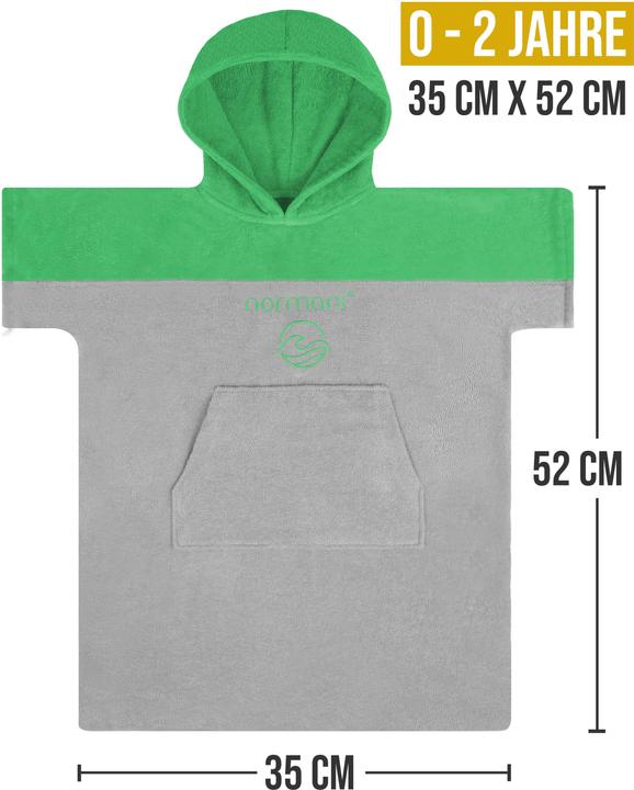 Actual product image Normani Baby bath poncho Puwai - 9259