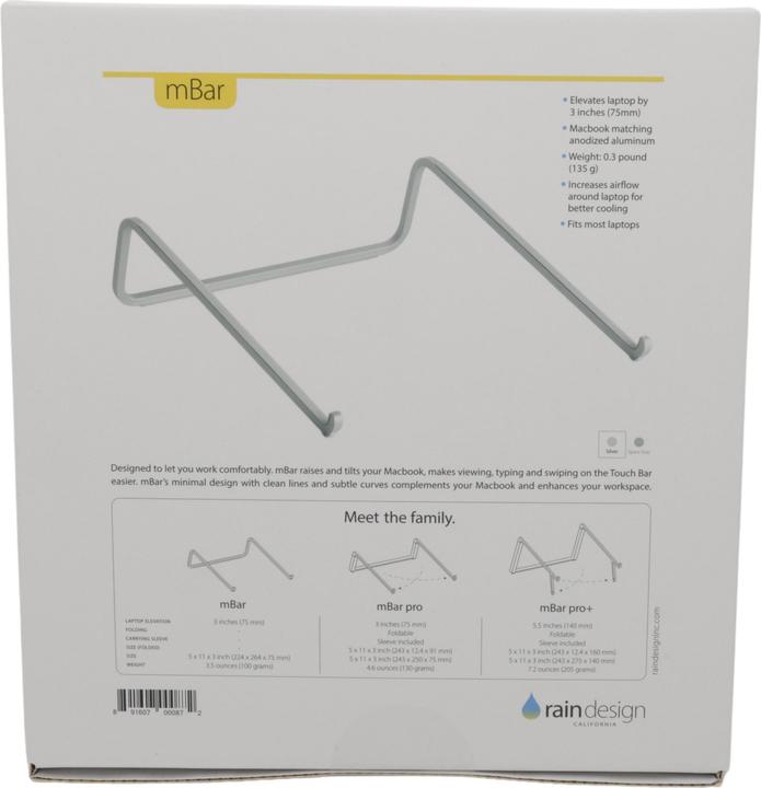 Produktbild Raindesign mBar - Notebook-Ständer - Silber