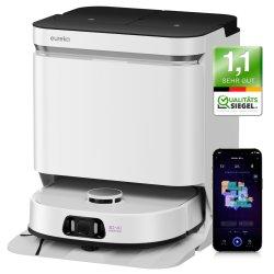 Eureka J15 Pro Ultra, robot aspirapolvere/moquette 8-in-1 con stazione di ricarica multifunzionale, Robot aspirapolvere