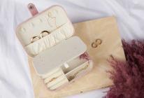 Actual product image Giftdecor pink rectangular jewelry box