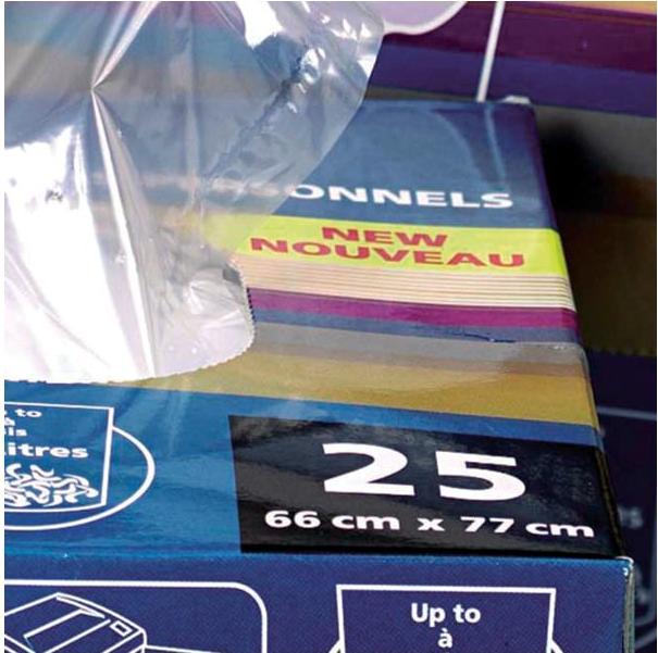 Actual product image Rexel Waste sacks, 175 litres, 100 pieces (100x, 175 l)