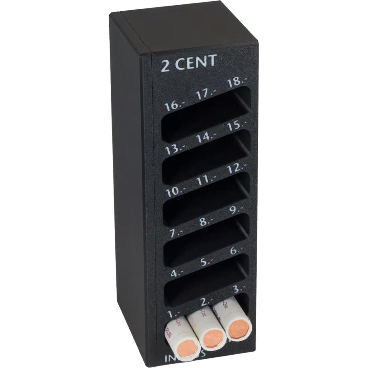 Inkiess, Geldzähler, Geldrollenzähler Gero 2 Euro-Cent schwarz (Geldscheinzähler)