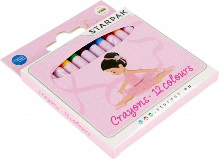 Image du produit Starpak Crayons de cire 12 couleurs Ballerina (12x)