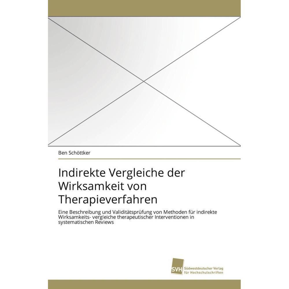 Indirekte Vergleiche der Wirksamkeit von Therapieverfahren, Fachbücher