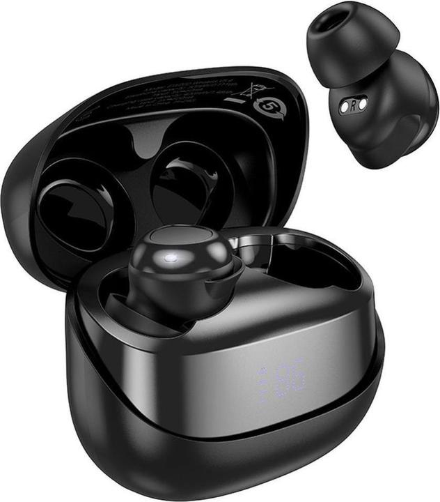 Produktbild Hoco Wireless headphones wireless earphones bluetooth TWS EW200 black (4 h, Kabellos)