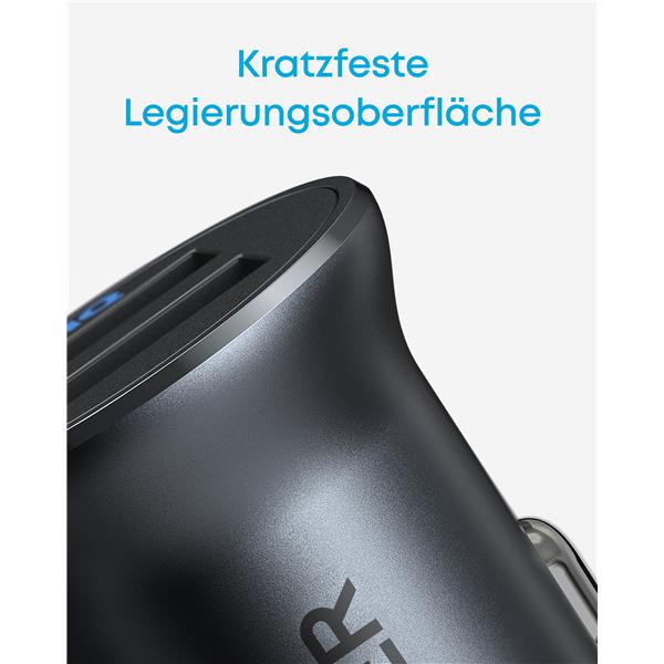 Actual product image Anker 2x USB-A je 12W Cigarette Lighter USB Charger Black