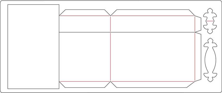 Actual product image Sizzix ScoreBoards XL Die - Box, Treasure by Eileen Hull