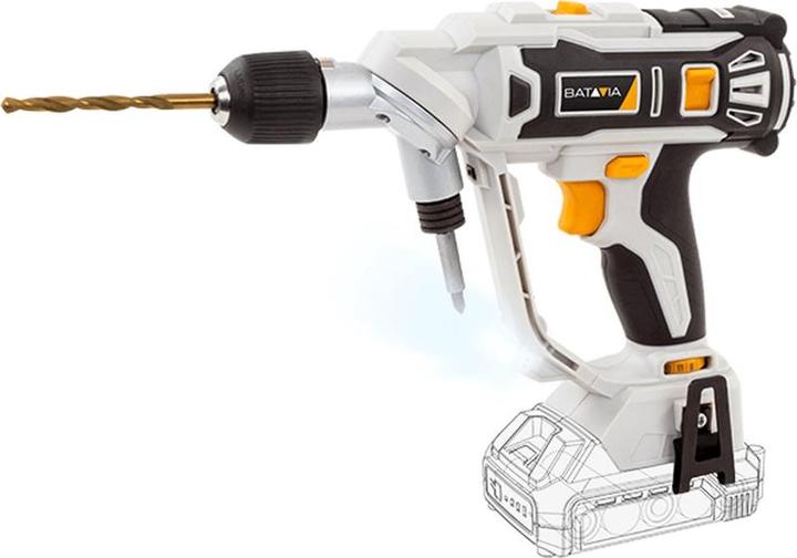 Produktbild Batavia Accu 18V Twin Drill Accuboormachine - inkl.4,0 Ah Li-Ion Accu / 2,4a Oplader (Akkubetrieb)