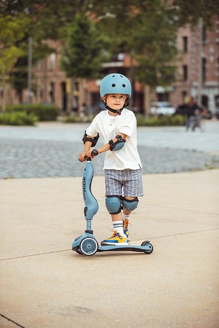 Image du produit Scoot and Ride Scoot & Ride Προστατευτικό Set Για Παιδικό Πατίνι XXS Steel 00015 (XXS, Genouillère, Coudes, 4 pièces)