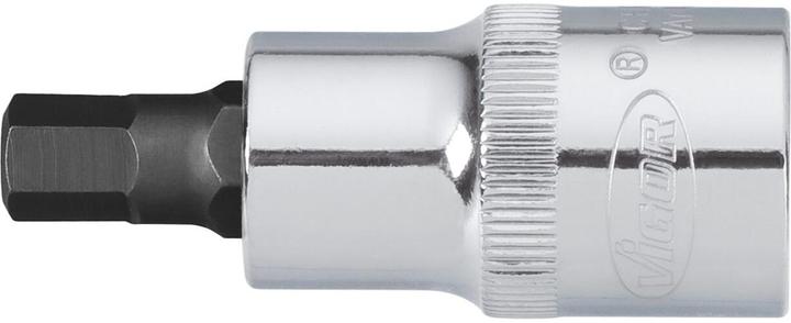 Actual product image Vigor Hexagon socket screwdriver bit ∙ V2102 ∙ Square 12.5 mm (1/2 inch) ∙ Hexagon socket... (6 mm)