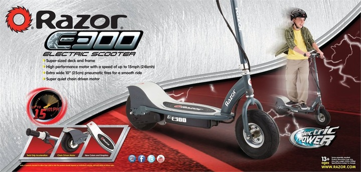 Image du produit Razor E300 (24 km/h, 20 km, 250 W)