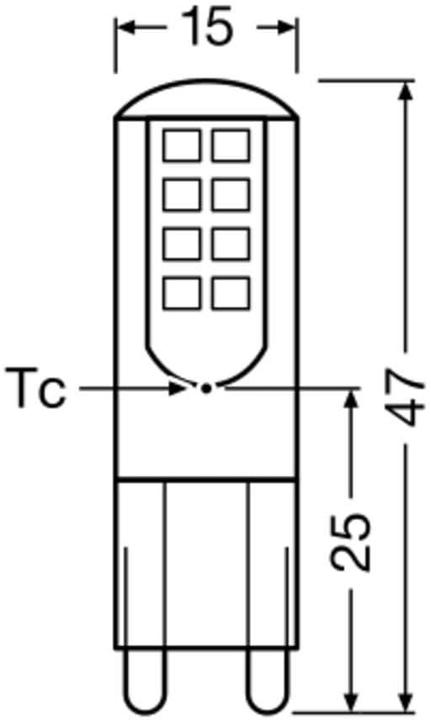 Productafbeelding Osram LED PIN G9 28 2,6 W/2700 K G9 (G9, 290 lm, 1 x)