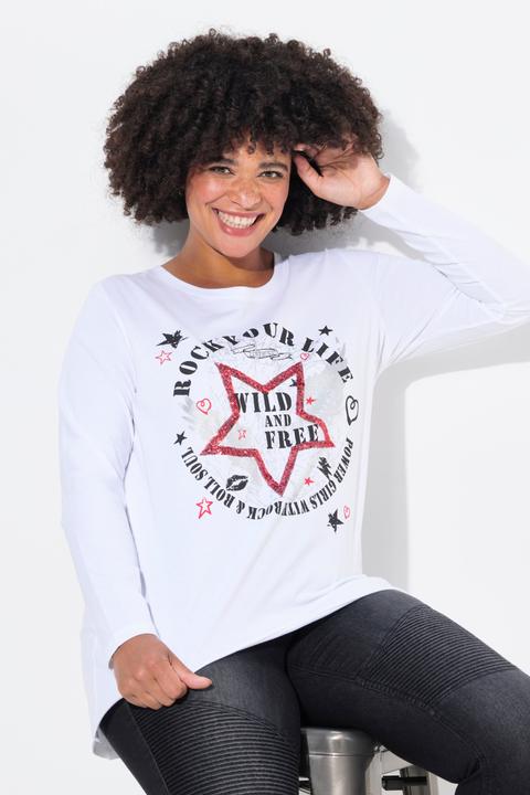 Actual product image Angel of Style Print t-shirt with decorative rhinestones (48)