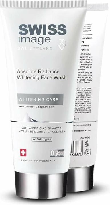 Actual product image Swiss Image Absolute Radiance Whitening Facial Cleanser 200ml (Cleansing Foam, 200 ml)