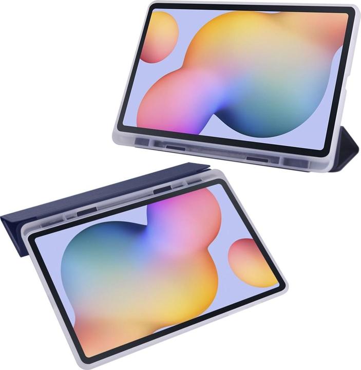 Produktbild König Design Schutz Tablet Hülle für Samsung Galaxy Tab S6 Lite Case Cover Tasche Etuis Blau (Galaxy Tab S6 Lite)