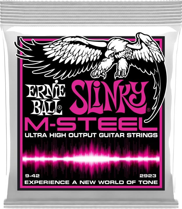 Actual product image Ernie Ball Slinky M-Steel Super (6 x, Electric guitar, 0.04")