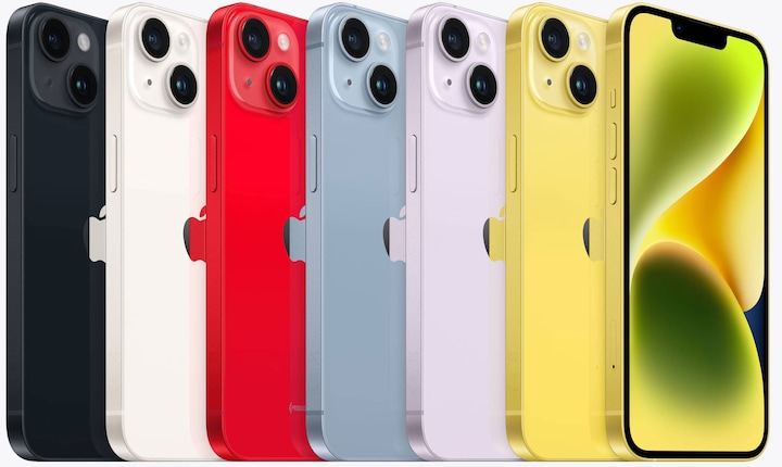 Productafbeelding Apple iPhone 14 (128 GB, Geel, 6.10", SIM + eSIM, 12 Mpx, 5G)