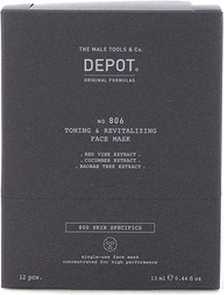 Actual product image Depot 806 Toning & Revitalising Face Mask for Men (156 ml)