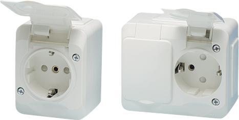 Image du produit APC Schneider Electric Prise de courant de sécurité 58 x 65 x 42 mm 16 A F (CEE 7/4) blanc polaire
