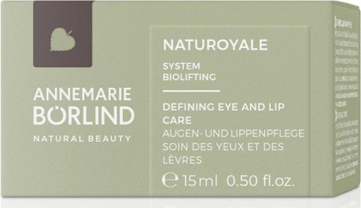 Produktbild Annemarie Börlind Börlind Naturoyale Defining Eye & Lip Care (Augenpflege Crème, Nacht, Tag, 15 ml)