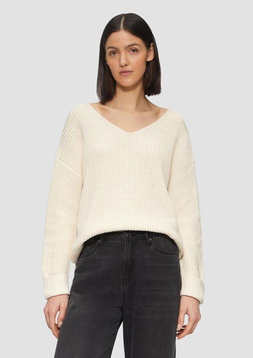 Produktbild S.Oliver Strickpullover Strickpullover im Relaxed Fit aus Baumwollmix (34)