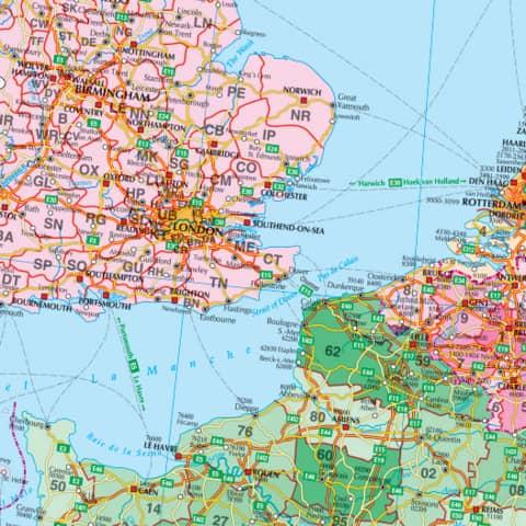 Image du produit Franken Tableau de cartes Europe magnétique