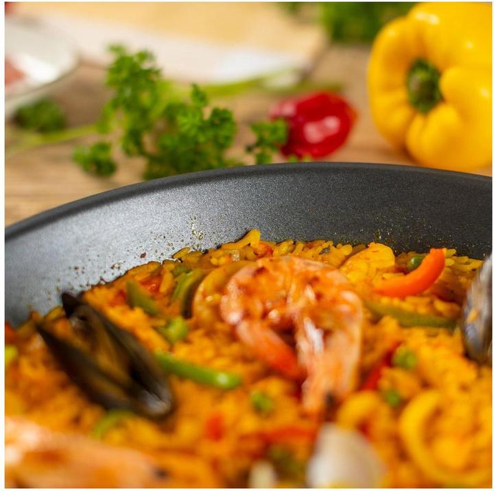 Immagine prodotto Kuhn Rikon Padella per paella universale (36 cm, Padella per friggere, Acciaio inossidabile)