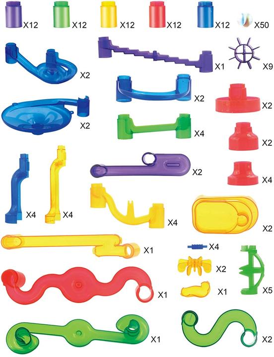 Actual product image Joyin 170 piece multicolor marble run