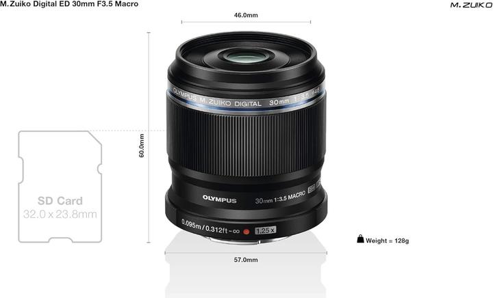 Immagine prodotto Olympus ED 30mm f/3.5 Macro (Micro Four Thirds, Micro Four Thirds)