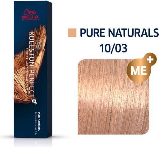 Image du produit Wella KP Me+ 10/03 bleu clair naturel-60ml (10/03 blond clair-blond naturel-or)