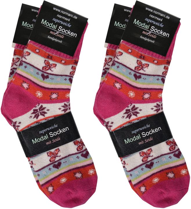 Immagine prodotto Normani 4 paia di calze fini con seta e modal (confezione da 4, 39 - 42)