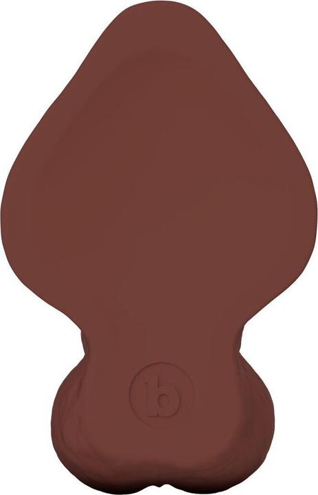 Actual product image Earthly Body Slipskin Realistic Silicone Dildo 8 Inch Curved Brown