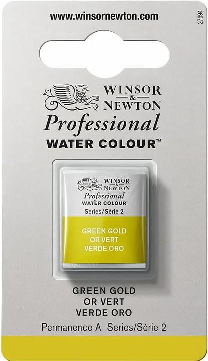 Immagine prodotto Winsor & Newton Watercolour proff. 1/2 pan Green Gold 294