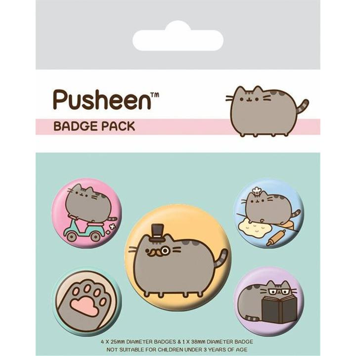 Image du produit Pyramid PUSHEEN - Pack 5 Badges - Fancy