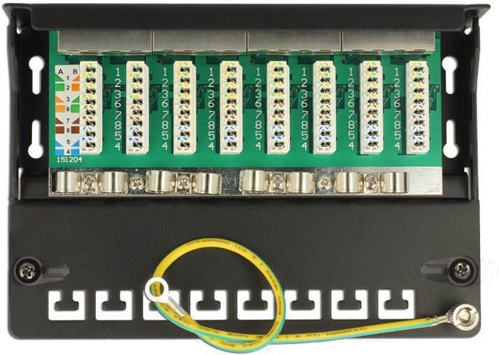 Produktbild Delock 8-Port Desktop Patchpanel Cat.6, geschirmt