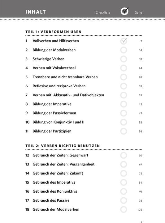 Actual product image Verben & Zeiten trainieren Deutsch als Fremdsprache (German, 2020)